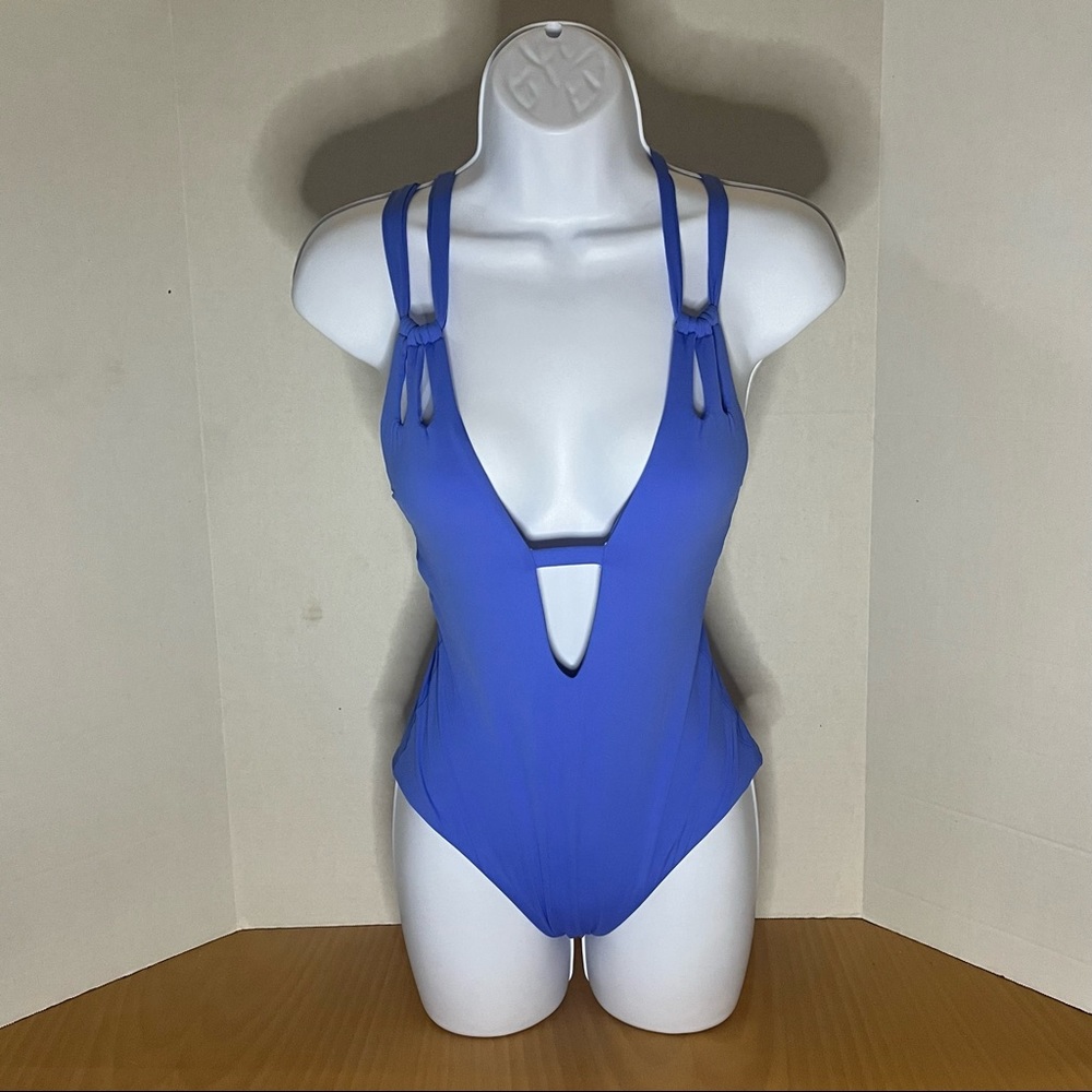 NEW BECCA Skylar Color Code Plunge Swimsuit - Picture 4 of 6